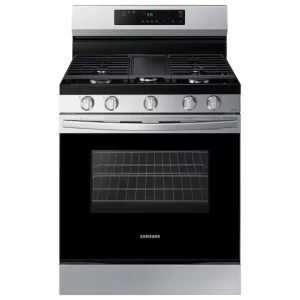 Samsung 30" 5-Burner Gas Stove with Integrated Griddle
