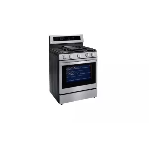 LG 5.8 cu. ft. Gas Range – Smart, Wi-Fi Enabled, InstaView, Air Fry – Stainless Steel